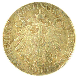 German Colony Kiautschou Coin Münze 1909