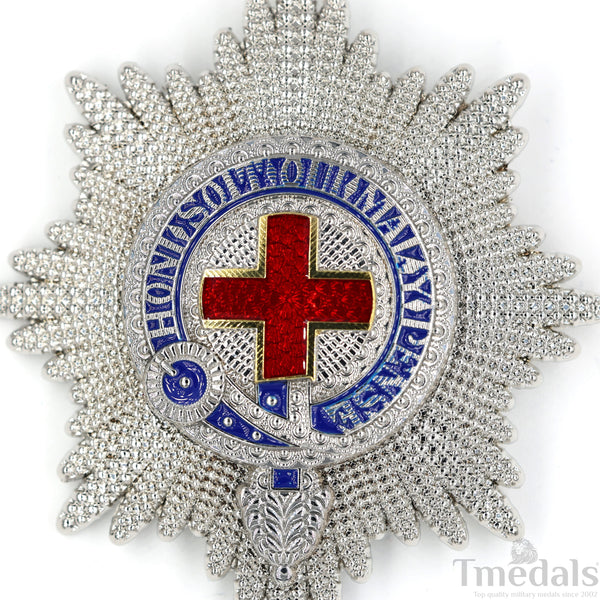 British UK Order of the Garter Star Badge – Museum Replica Collectible with Enamel Detailing (1:1 Reproduction)