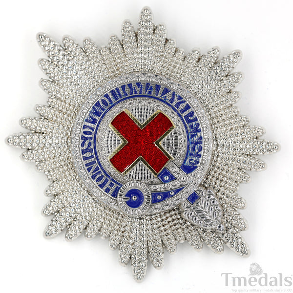 British UK Order of the Garter Star Badge – Museum Replica Collectible with Enamel Detailing (1:1 Reproduction)