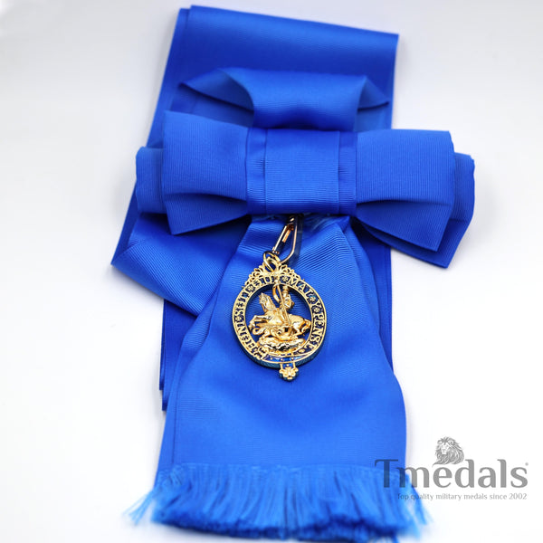 UK the British Order of the Garter Sash+ Badge Medal Brass