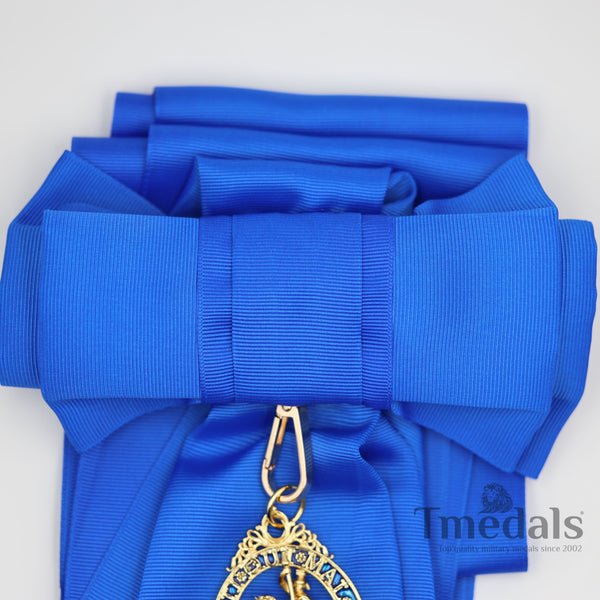 UK the British Order of the Garter Sash+ Badge Medal Brass