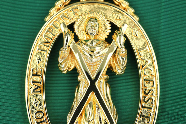 UK Order of the Thistle Badge Saint Andrew Replica Brass Gilt Full-Size copy reproduction repro