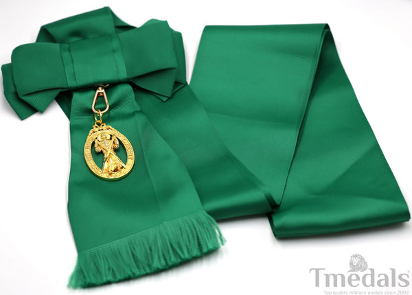 UK Order of the Thistle Badge Saint Andrew Replica Brass Gilt Full-Size copy reproduction repro