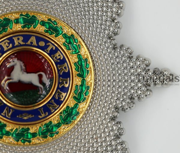 Royal Guelphic Order Breast Star Replica – Enamel Medal with Pin Replica