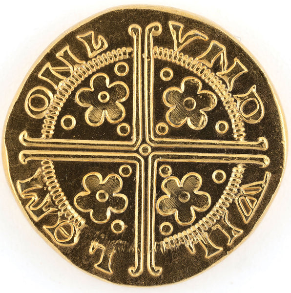 UK England 1 Gold Penny Henry III 1257–1272 Medieval Token Medal Replica