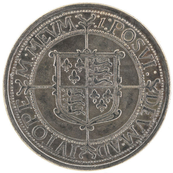 1601 Queen Elizabeth I Sixpence Medal Tudor England Brass Silver Plated Replica