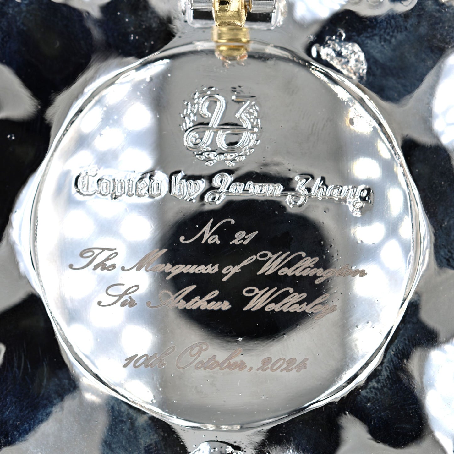 UK Royal Order of the Garter Breast Star Engraved No.21 Limited Replica