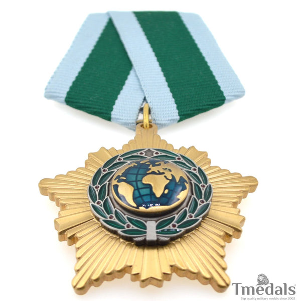 Russia – Order of Friendship Medal Badge – Brass Museum Replica