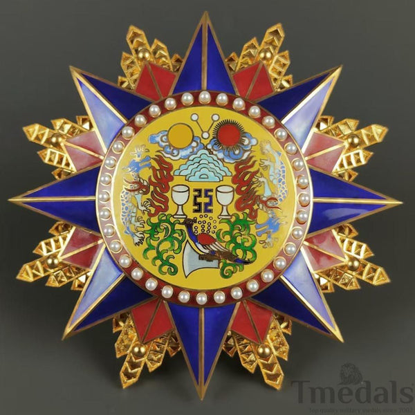 Grand Order of the Republic of China 1912 Medal pure Silver Replica