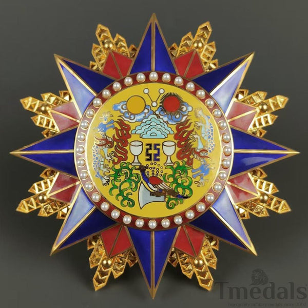 Grand Order of the Republic of China 1912 Medal pure Silver Replica