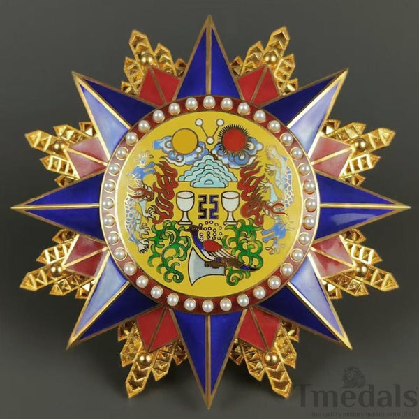 Grand Order of the Republic of China 1912 Medal pure Silver Replica