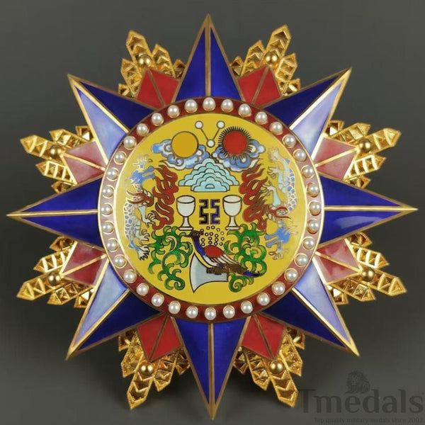 Grand Order of the Republic of China 1912 Medal pure Silver Replica