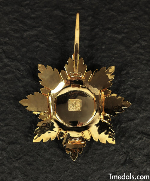 China Republic, the Order Of The Golden Grain, first Class, Breast star, Replica