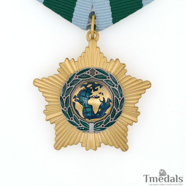 Russia – Order of Friendship Medal Badge – Brass Museum Replica