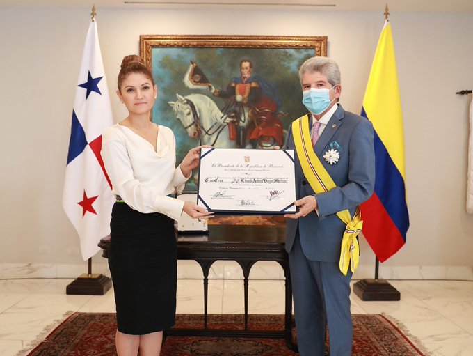 Highest honour of Panama the Order of Manuel Amador Guerrero Grand Cross