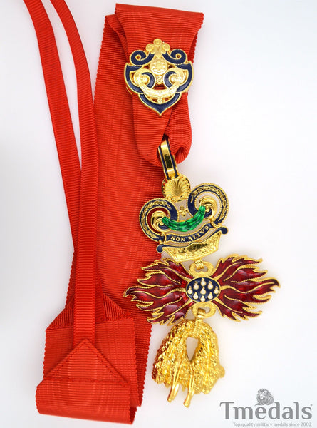 Austria – Order of the Golden Fleece (Type 4, 1925–1935) – Full-Size Museum Replica with Neck Ribbon