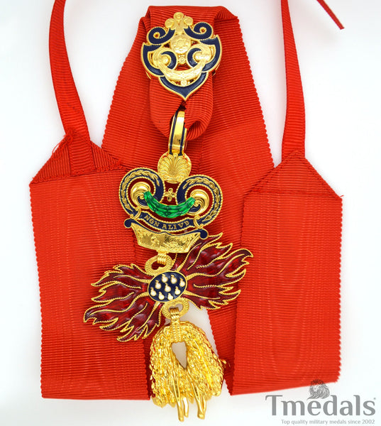 Austria – Order of the Golden Fleece (Type 4, 1925–1935) – Full-Size Museum Replica with Neck Ribbon