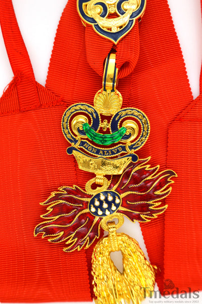 Austria – Order of the Golden Fleece (Type 4, 1925–1935) – Full-Size Museum Replica with Neck Ribbon