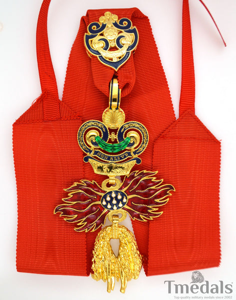 Austria – Order of the Golden Fleece (Type 4, 1925–1935) – Full-Size Museum Replica with Neck Ribbon