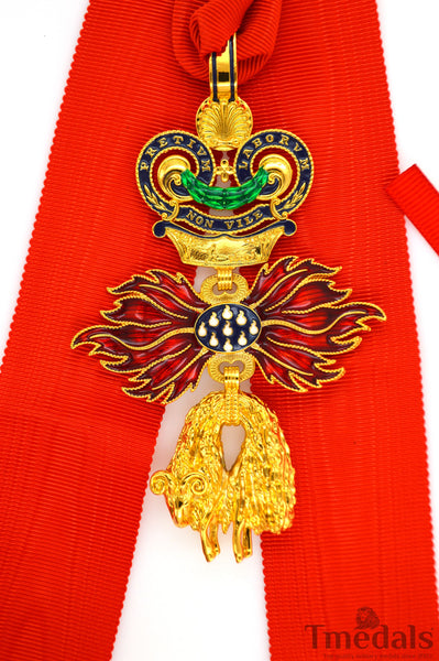 Austria – Order of the Golden Fleece (Type 4, 1925–1935) – Full-Size Museum Replica with Neck Ribbon