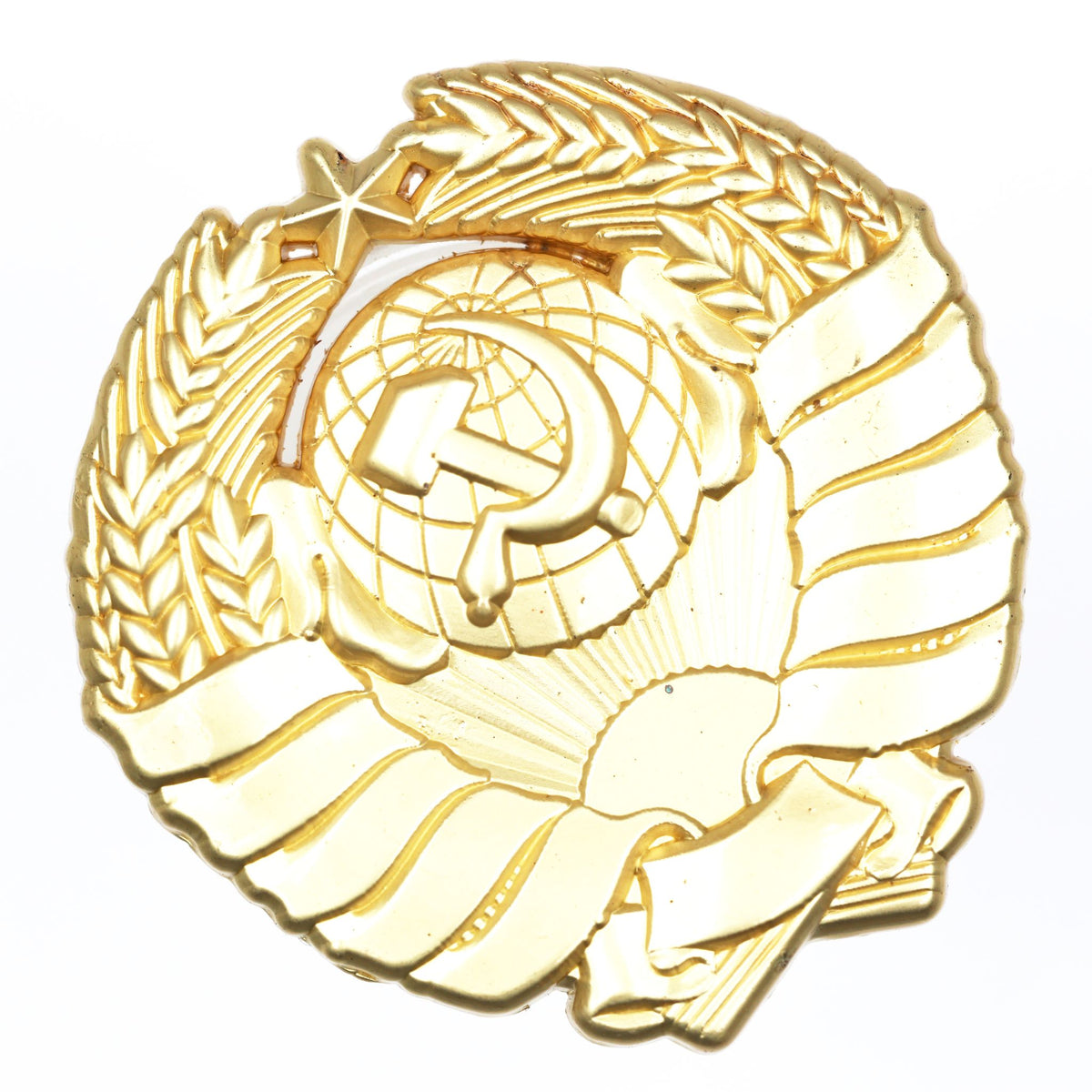 Soviet Union State Emblem Lapel Pin – Gold Tone