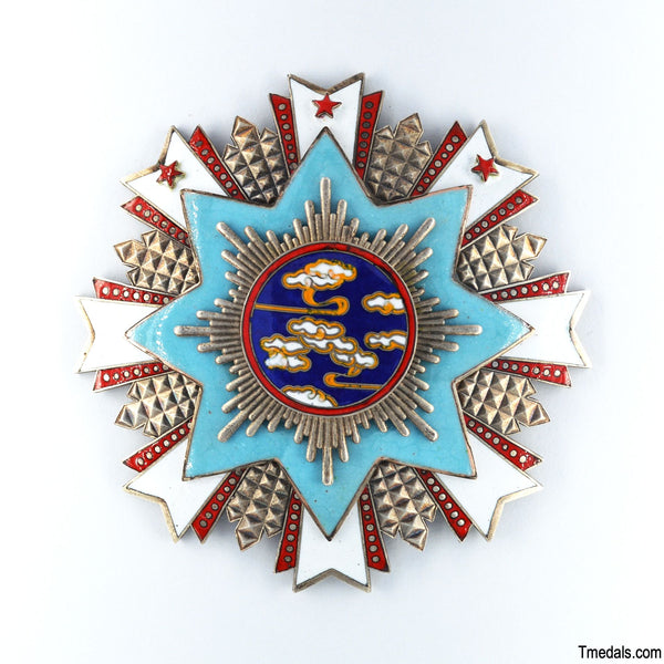 Chinese Republic – Order of Propitious Clouds Breast Star – Full-Size Museum Replica