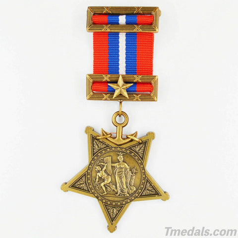Cased U.S. Order Badge Medal of Honor 1896-1904 Navy MOH Replica Type Ⅲ USA