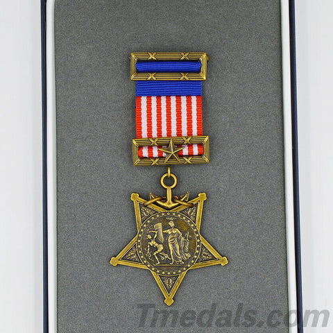 Cased U.S. USA BADGE ORDER MEDAL OF HONOR MOH 1862–1912 Navy version CIVIL WAR Navy 1882-1904 Type Ⅱ Replica Reproduction COPY Rare