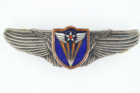 US WWII WW12 4th AIR FORCE WINGS BADGE PIN Medal TOP ENAMEL RARE