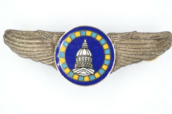 WWII WW2 U.S. US AIR FORCE WHITE HOUSE WINGS BADGE PIN MEDAL ENAMEL RARE