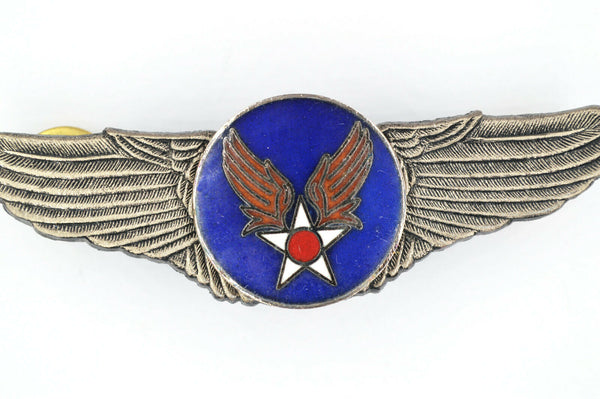 U.S. USA WW12 AIR FORCE WINGS BADGE 1 PIN Medal TOP ENAMEL RARE