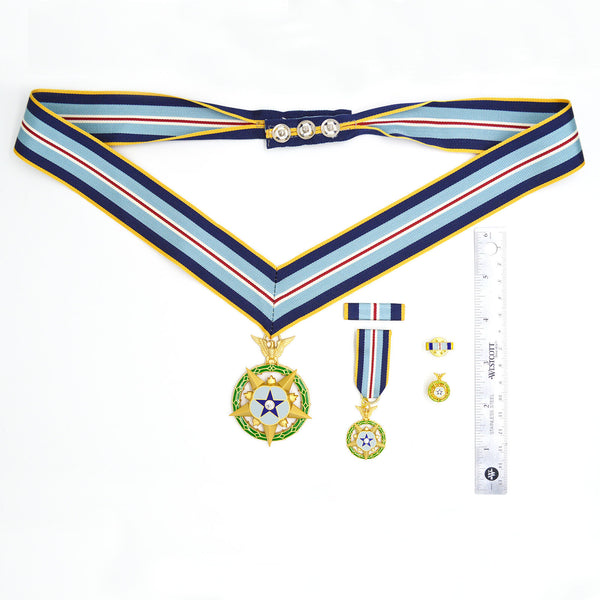 Cased U.S. USA NASA Space MOH Space Medal of Honor Neckribbon Version ww12 Badge Order Rare