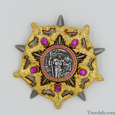 The Order of the Hero of Socialist Labour Yugoslavia Order Badge top Rare