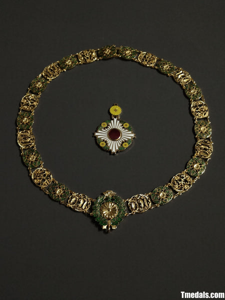 Japan Grand Cordon of the Order of the Chrysanthemum – Full Replica (Copper + Hard Enamel)