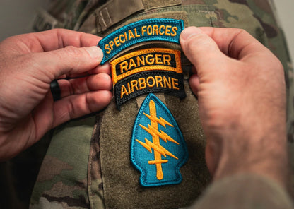 U.S. Army Special Forces Patch Set Replica – AIRBORNE & RANGER Embroidered Iron-On Set