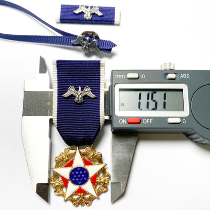 US Presidential Medal of Freedom Mini Medal + Ribbon Bar + Service Ribbon – Replica