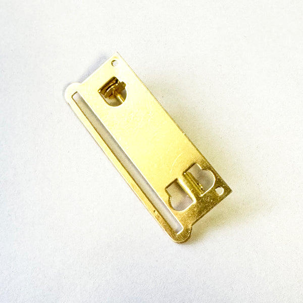 10 X Medal Ribbon Mounting Bars Brooch Pin Fixing 1 Space, for 35-38 mm Ribbon Gold