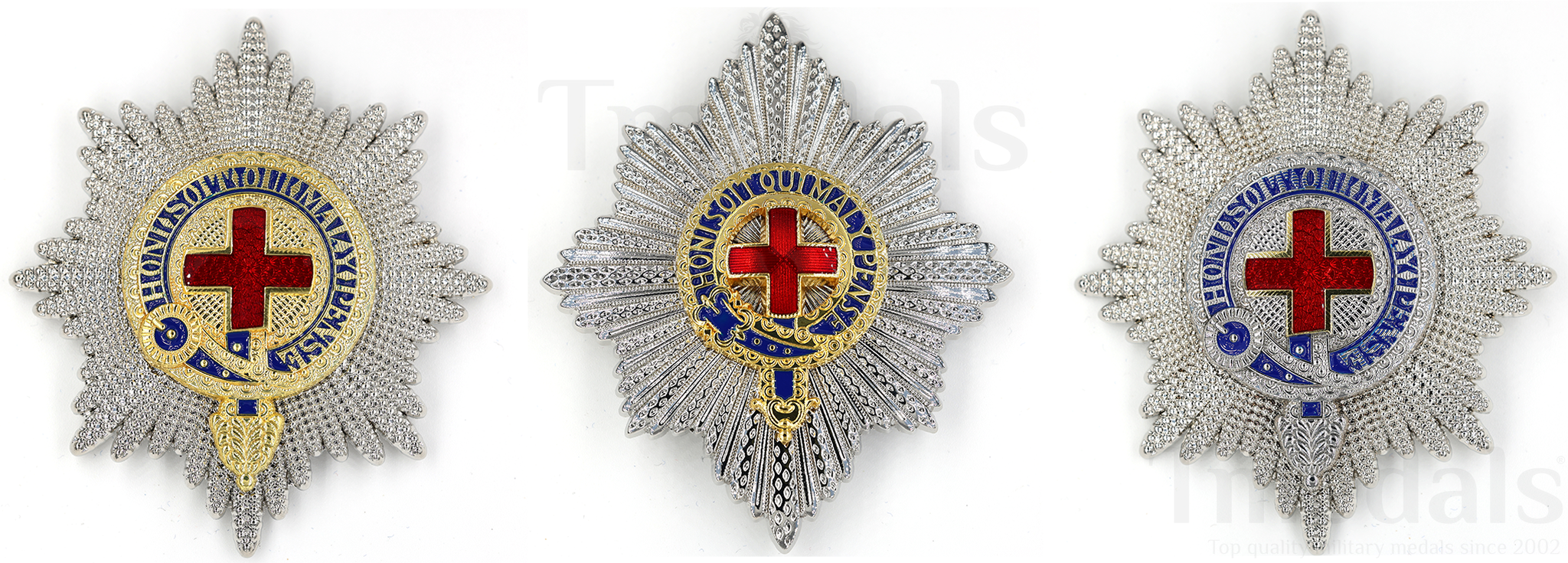 UK Order of the Garter Breast Star – Set of 3 Replica Display Stars