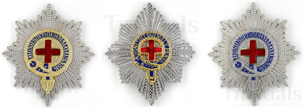 UK Order of the Garter Breast Star – Set of 3 Replica Display Stars