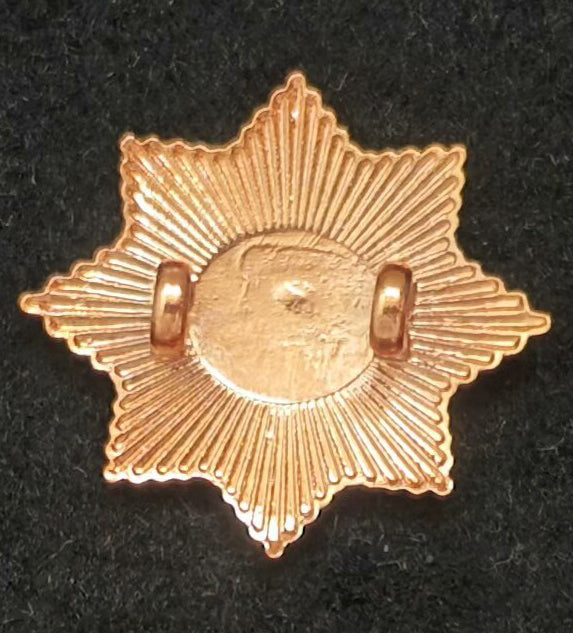 Chinese Qing Imperial Guard Cap Badge – 8-Point Star Roundel — Replica