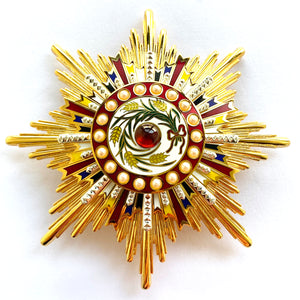 China Medal Order of the Precious Brilliant Golden Grain 2class grade breast star Rare repro replica copy