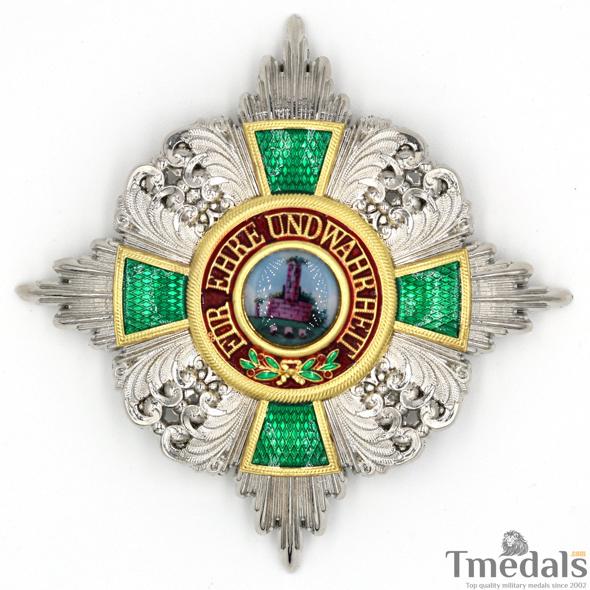 German Order of the Zähringer Lion, Commander Breast Star without Swords top Replica Copy Reproduction