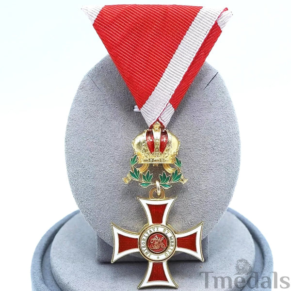 Austria Imperial Order of Leopold Knight Cross w/ War Decoration Ribbon Replica