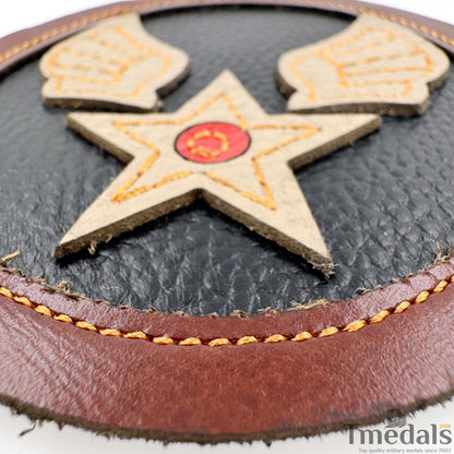 U.S. Army Air Force WW2 BULLION USAF Air Corps Squadron Shoulder Uniform Patch Genuine leather USA