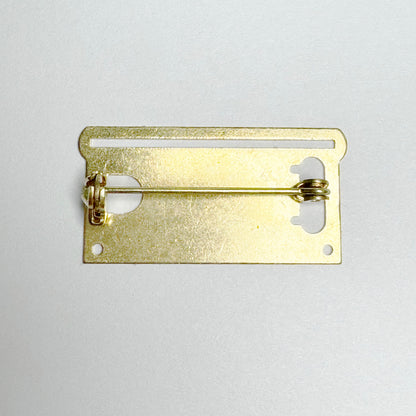 10x Medal Ribbon Mounting Bars – 1-Space Brooch Pin – Fits 30–34 mm Ribbons – Brass