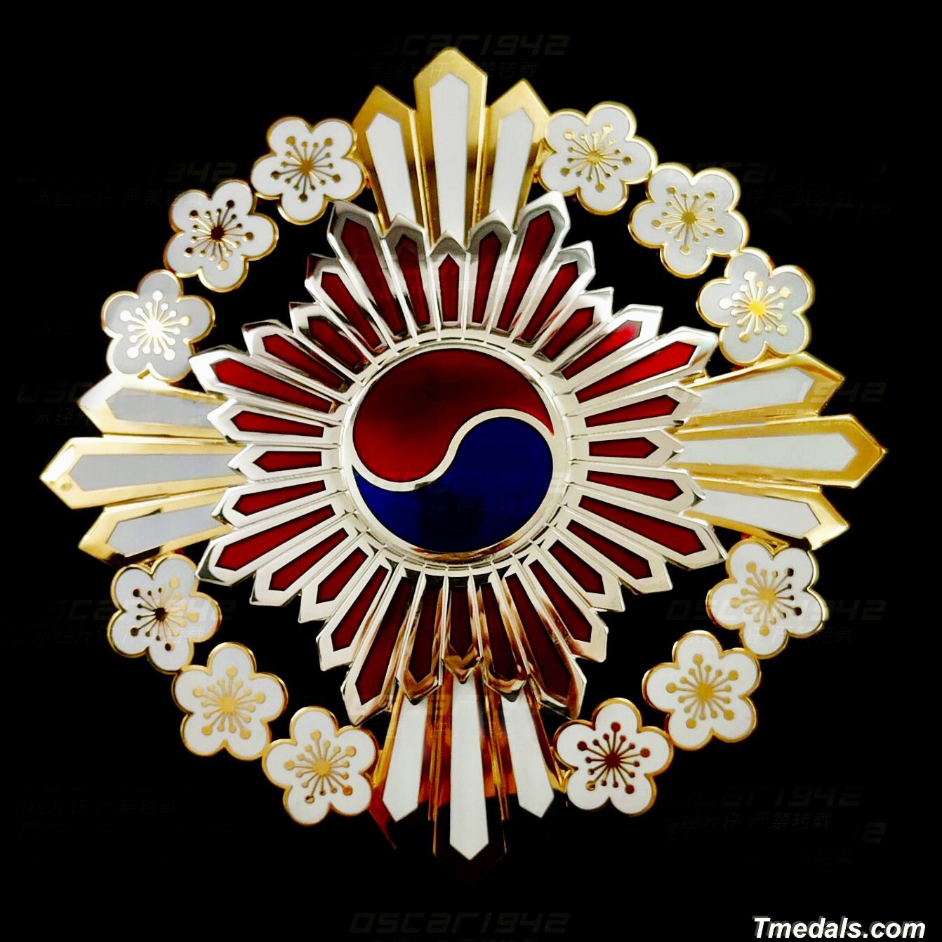 Korea Korean empire Order Of The Plum Blossoms, I Class Grand Cordon Breast Star replica copy repro