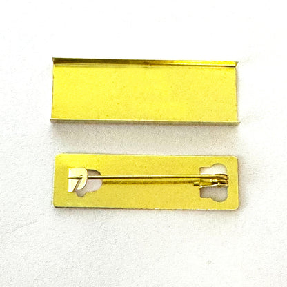 10x Brass Medal Mount Bars for Full-Size Medals – Fits 35–38 mm Ribbons – 10 Pieces