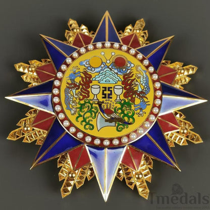 Grand Order of the Republic of China 1912 Medal pure Silver Replica