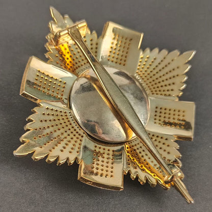British Order of the Thistle Breast Star – 925 Sterling Silver Enamel