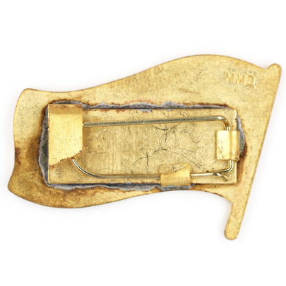 Replica Soviet USSR Kyrgyz SSR Supreme Soviet Flag Pin Badge Brass Enamel